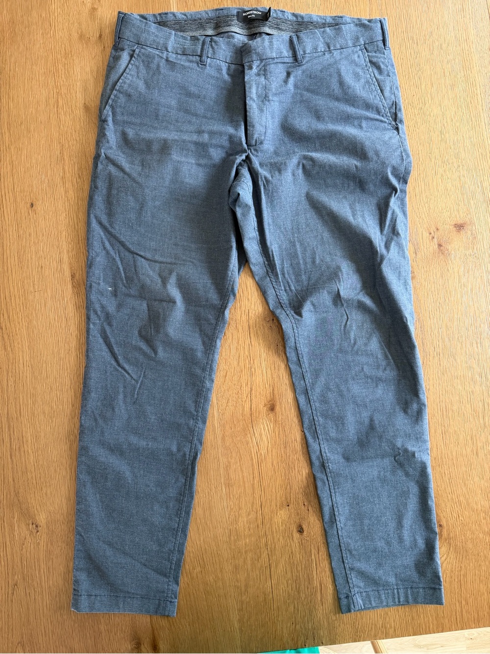 Nordstrom Slim Chinos in Slate Blue